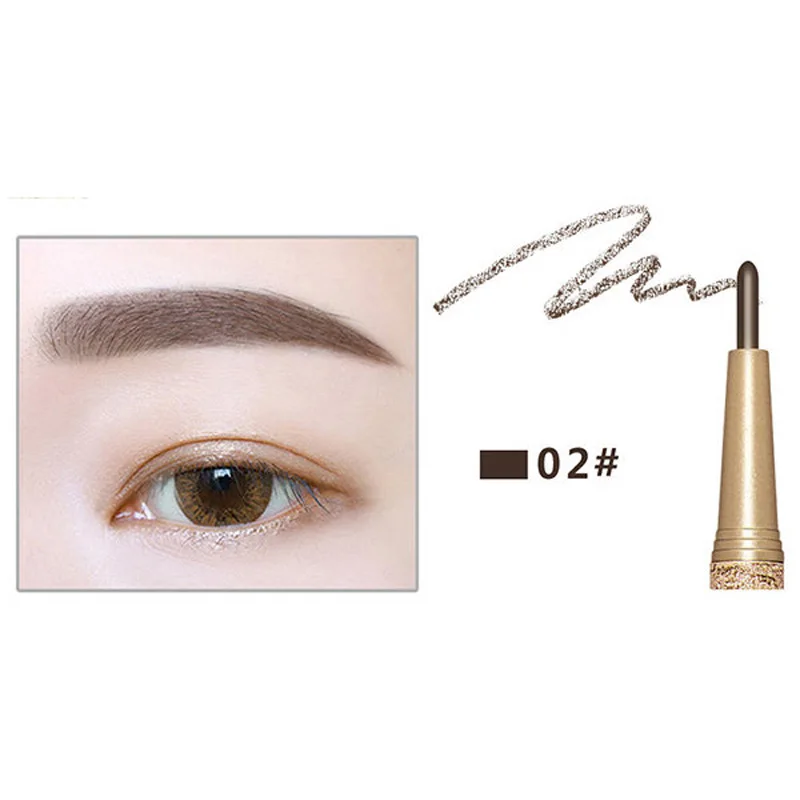 Waterproof Eyebrow Pencil Pen Eye Brow Liner Cosmetic Makeup Beauty Tool Lasting 3pcs Replace Ink + Templates | Красота и здоровье