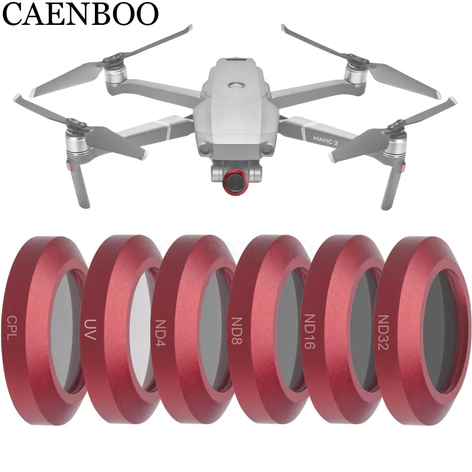 CAENBOO для DJI Mavic 2 Zoom нейтральная плотность ND4 + ND8 16 ND32 UV CPL фильтр дрона Оптическое