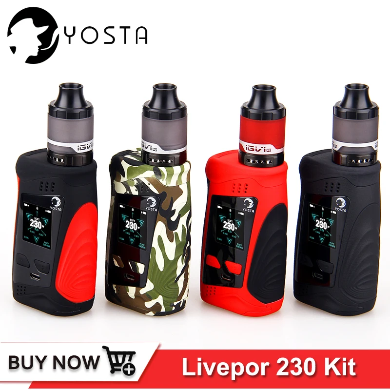 Оригинальный yosta Livepor 230 комплект Вт TC коробка мод 0 01 s Быстрая Скорость Стрельбы