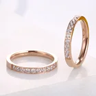 Кольцо женскоеМужское, из нержавеющей стали, цвета розового золота