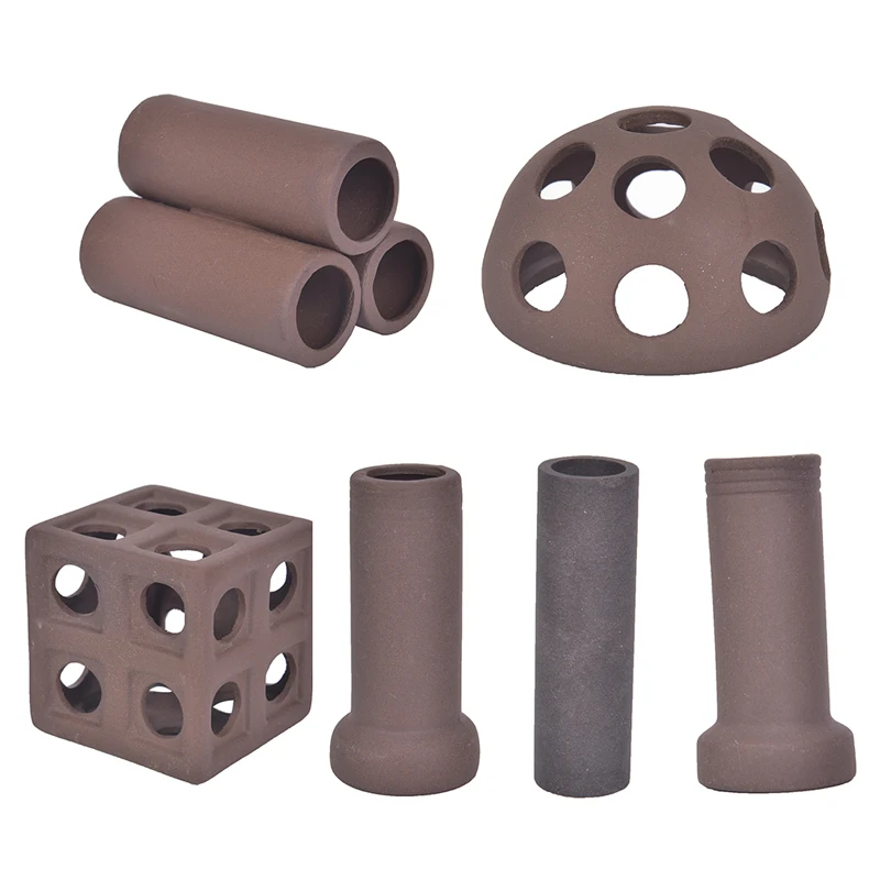 Керамический домик для рыбных аквариумов маленьких креветок коров 7 видов