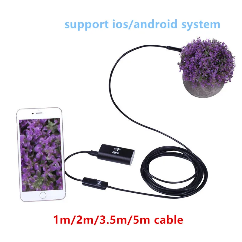HD 720P 1/2/3.5/5 м Wi Fi камера эндоскоп для устройств Android бороскоп Водонепроницаемая