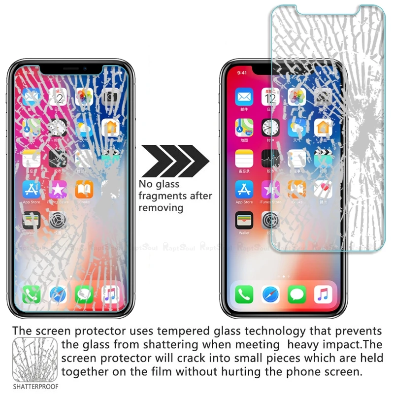 Переднее и заднее закаленное стекло для iPhone 5 5S SE 6 6s 7 8 Plus X XR XS 11 Pro Max Защитная пленка для экрана