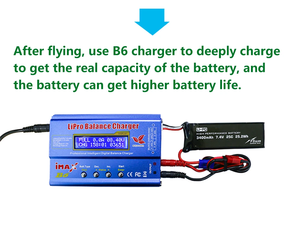 Высокая производительность Улучшенная литий-полимерная батарея 7,4 V 3400mAh 25C для Hubsan H501A H501S H501C Fly более 25 минут