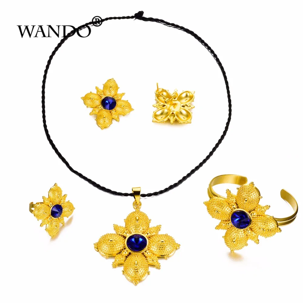 WANDO комплекты ювелирных изделий из эфиопского материала