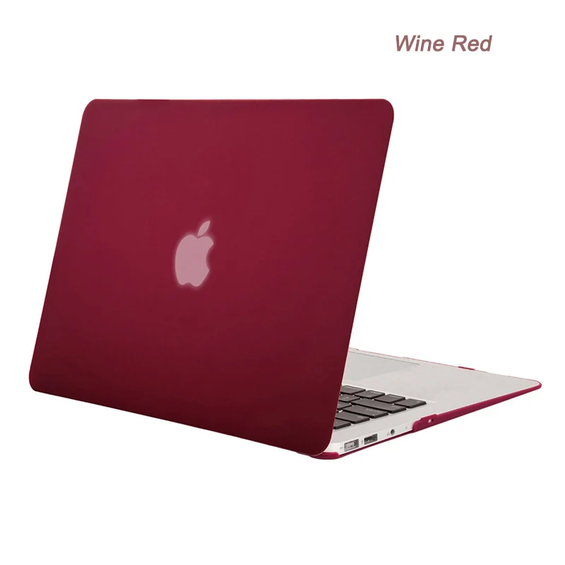 Wine Red Case Чехол для ноутбука MOSISO Funda для A2159 A1989 A1706 Macbook Pro 13 Touch bar Твердый чехол для нового Mac book Air 13 A1932 - Цвет: Wine Red Case