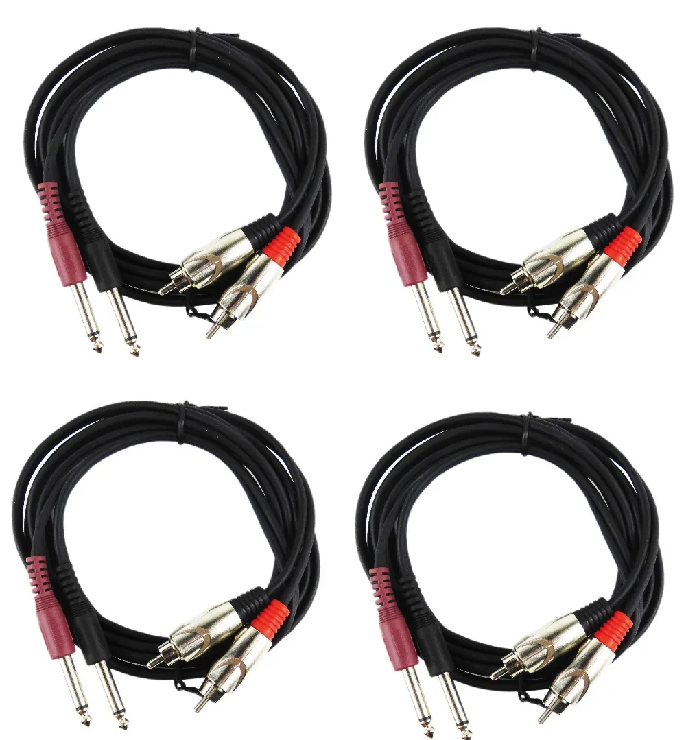 4 шт. в упаковке 8 футов (2 м) 2 6 3 дюйма (мм)|audio cable|male audio cableaudio cable male |