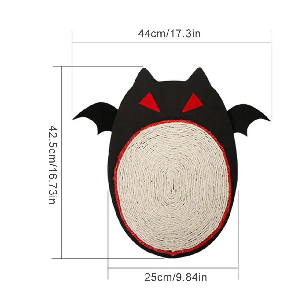 Bat Шаблон сизаль конопли коврик скребок кошки шлифовальные коготь игрушки ковровое покрытие котенок Шлифовальные Nail игрушки Хэллоуин Бат Pet поставки