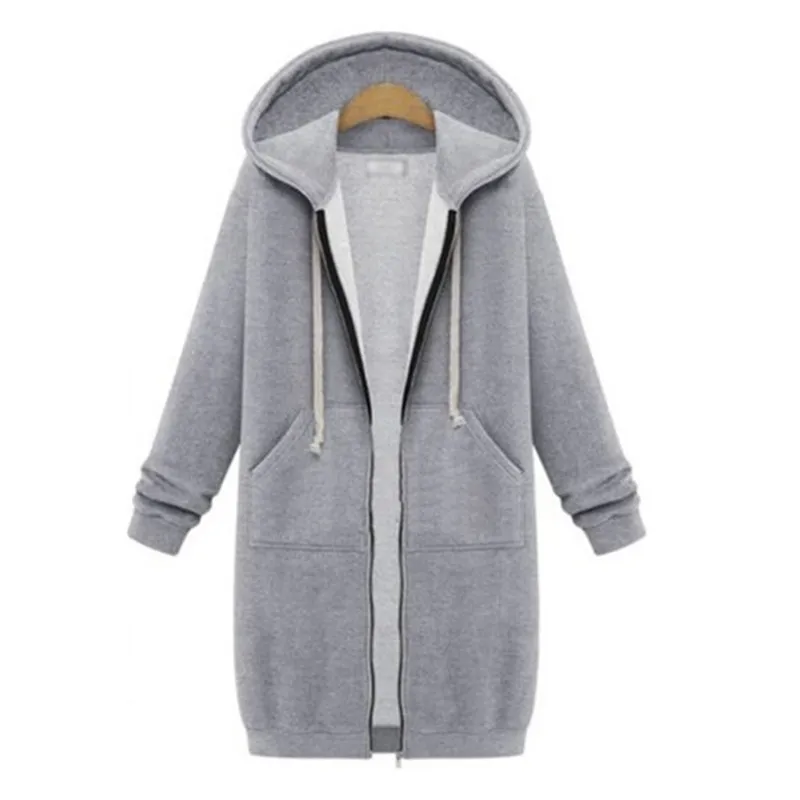 Женское длинное пальто с капюшоном карманами большого размера|women hooded|hooded womenwomens