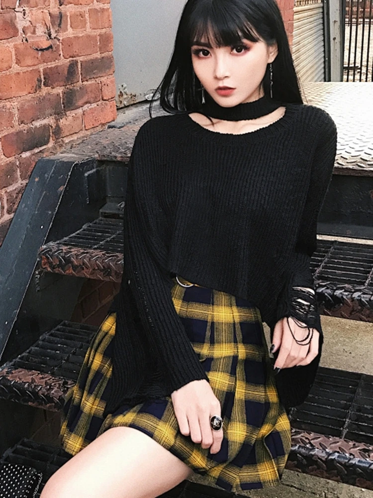 Весна лето клетчатые юбки женские милые Harajuku клетчатые плиссированные юбки в стиле панк с высокой талией короткая женская юбка E3199