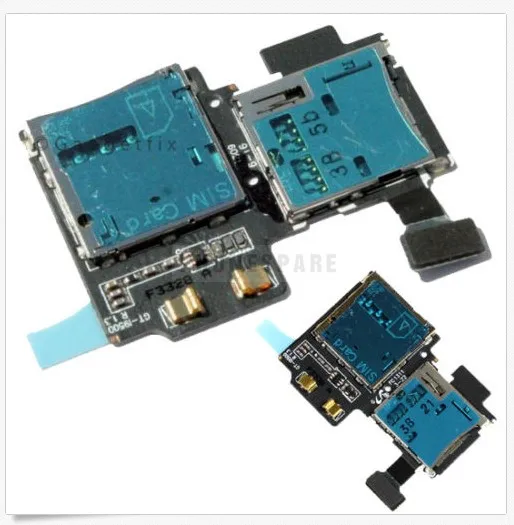 10 шт./лот новинка для Samsung Galaxy S4 i9500 i9505 Micro SD слот sim карты держатель чтения гибкие