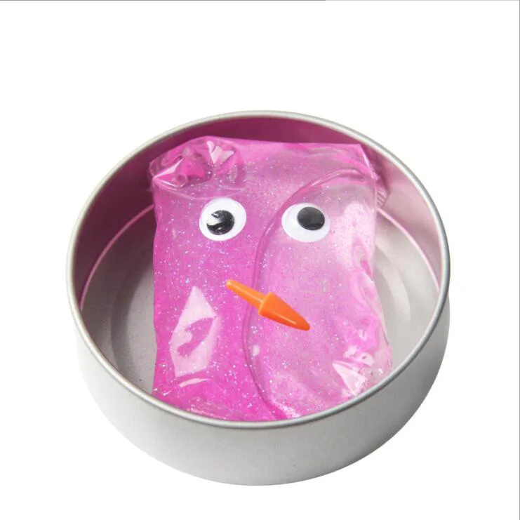 Yant Jouet Twinkle Hand Gum Slime Toys 5 colour Clay Air Dry Plasticine Light Soft Polymer putty Jumping DIY Playdough for Kids - Цвет: Черный