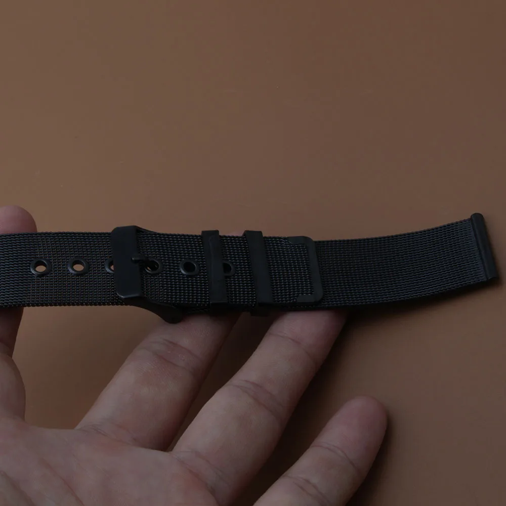 Ремешок из нержавеющей стали для наручных часов классический браслет с сетчатой