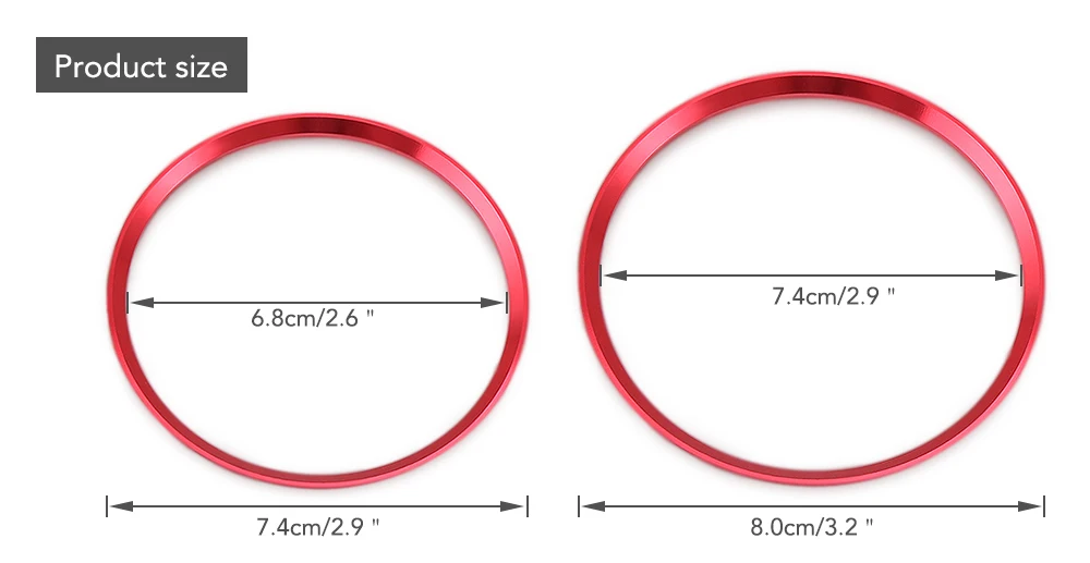 5 шт. автомобильный Стайлинг воздуховод выходное кольцо для вентиляционного