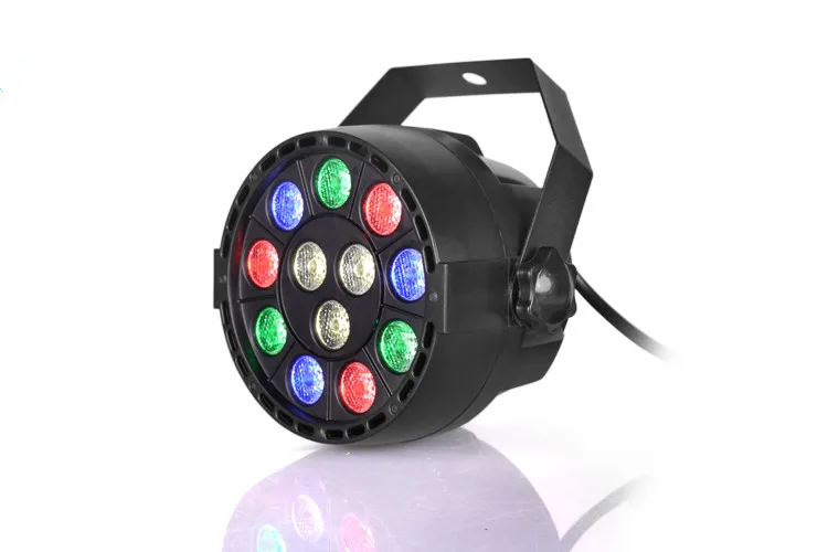 1 шт. плоский led par сценический rgbw 12x1 Вт дискотечный свет dmx luz Dj контроллер эффектов