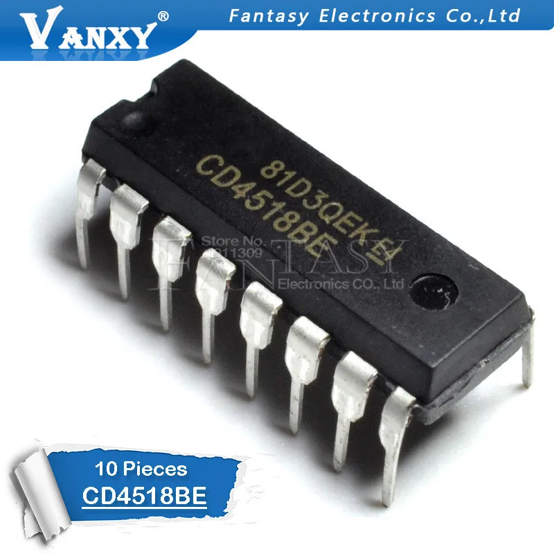10 шт. CD4518BE DIP-16 CD4518 DIP 4518BE 4518 DIP16