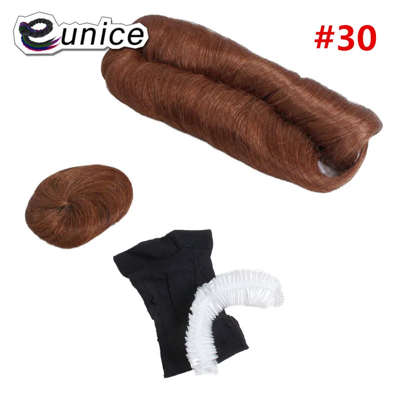Eunice красный 39J бордовый двойной уток Натуральные Прямые волосы плетение без