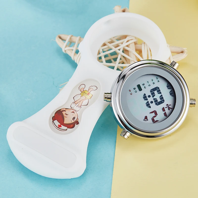 Новые силиконовые цифровые часы для медсестер с будильником секундомером