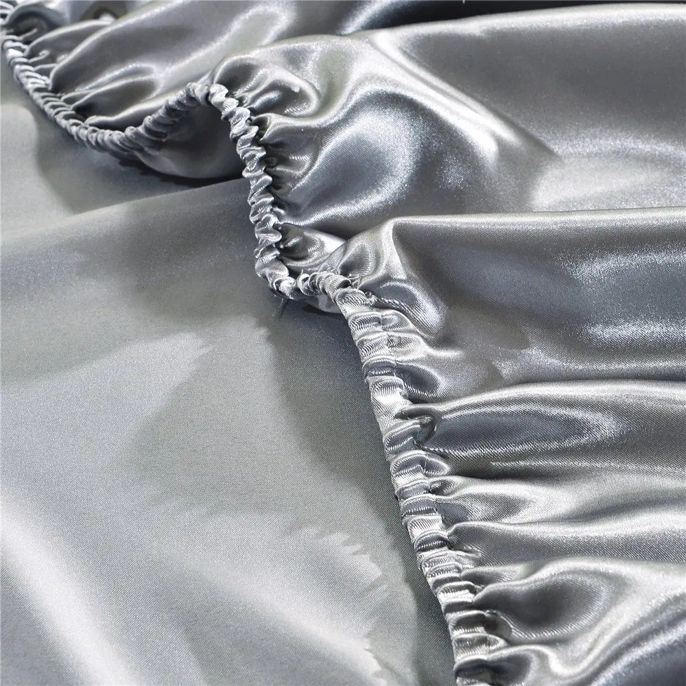 Простыня атласная однотонная 1 шт. | Дом и сад