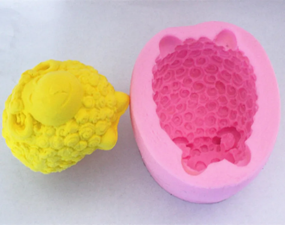 C Книги по искусству Ун вьющиеся овец ремесло Силиконовые Мыло плесень Ремесло