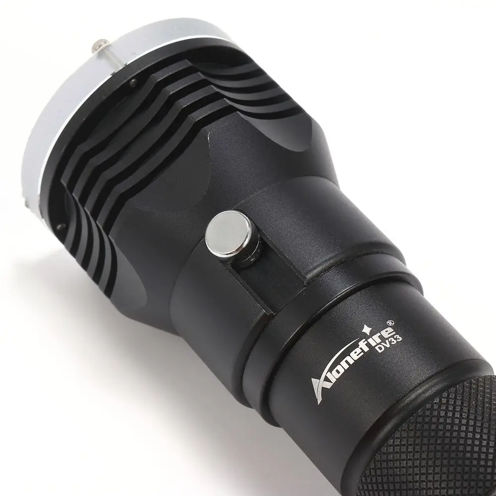 Alonefree DV33 Cree XM-L2 светодиодный фонарик для дайвинга подводный водонепроницаемый