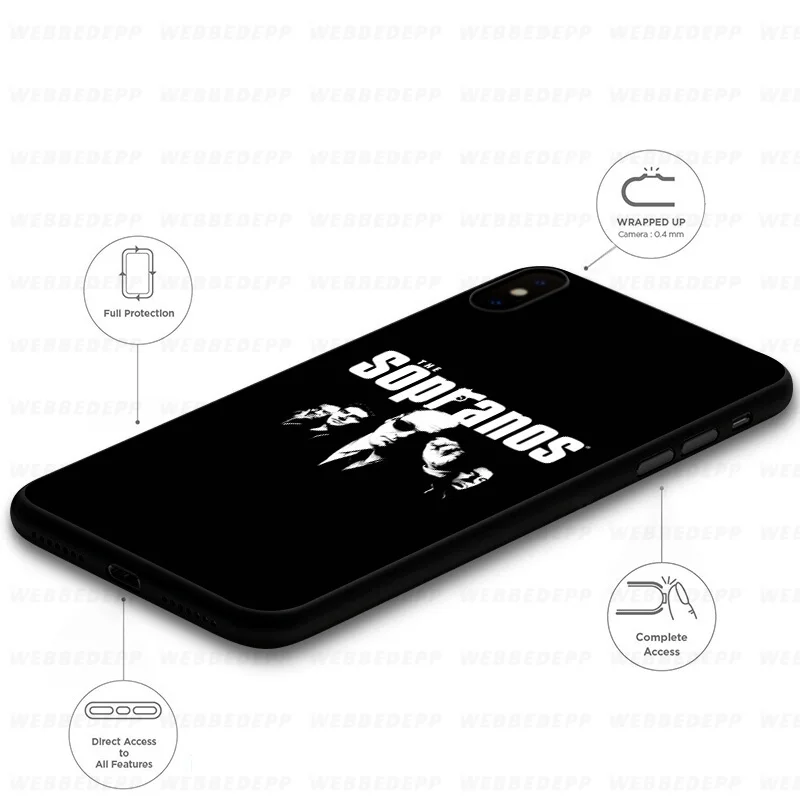 WEBBEDEPP Мягкий силиконовый чехол для ТВ-шоу Sopranos iPhone 11 Pro Xr Xs Max X или 10 8 7 6 6S Plus 5 SE |