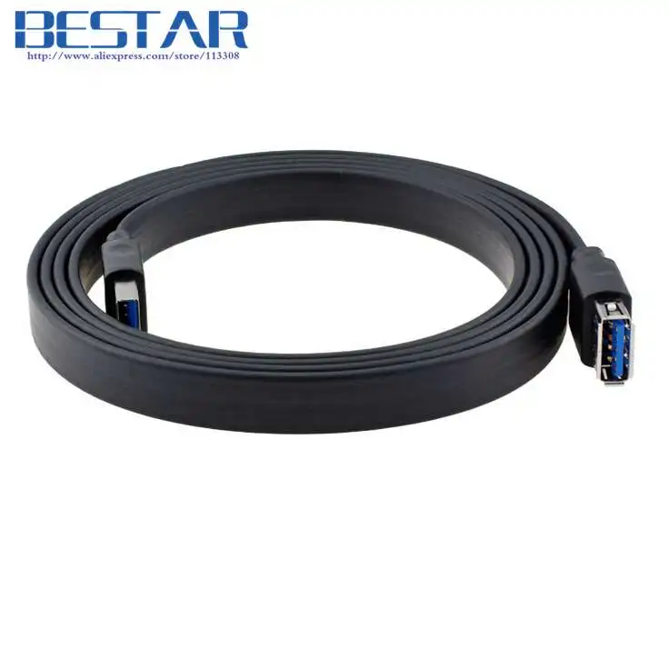 (200 шт./лот) 5 Гбит/с USB 3 0 A Тип Мужской и Женский плоский удлинитель ленточный
