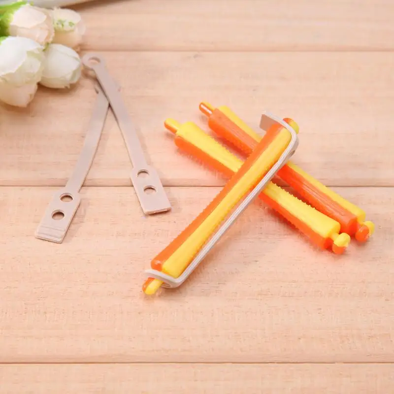 12 шт./лот, щипцы для завивки, набор резиновых лент для самостоятельной укладки волос, маленькие щипцы для завивки волос, парикмахерские инструменты, палочки разных цветов