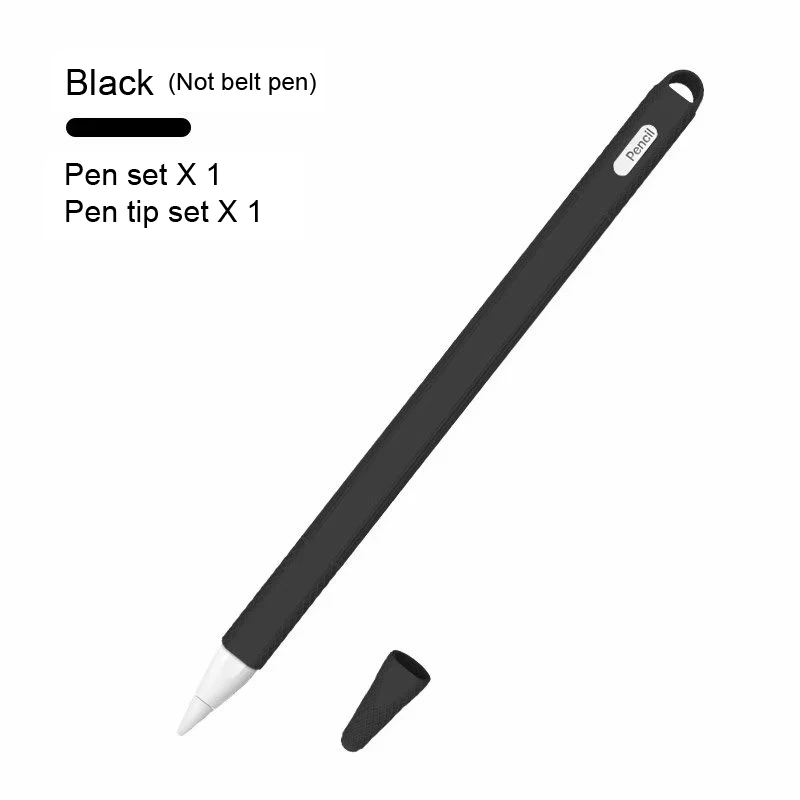 Цветной мягкий силиконовый совместимый для Apple Pencil 2 Чехол совместимый для iPad планшет стилус защитный чехол