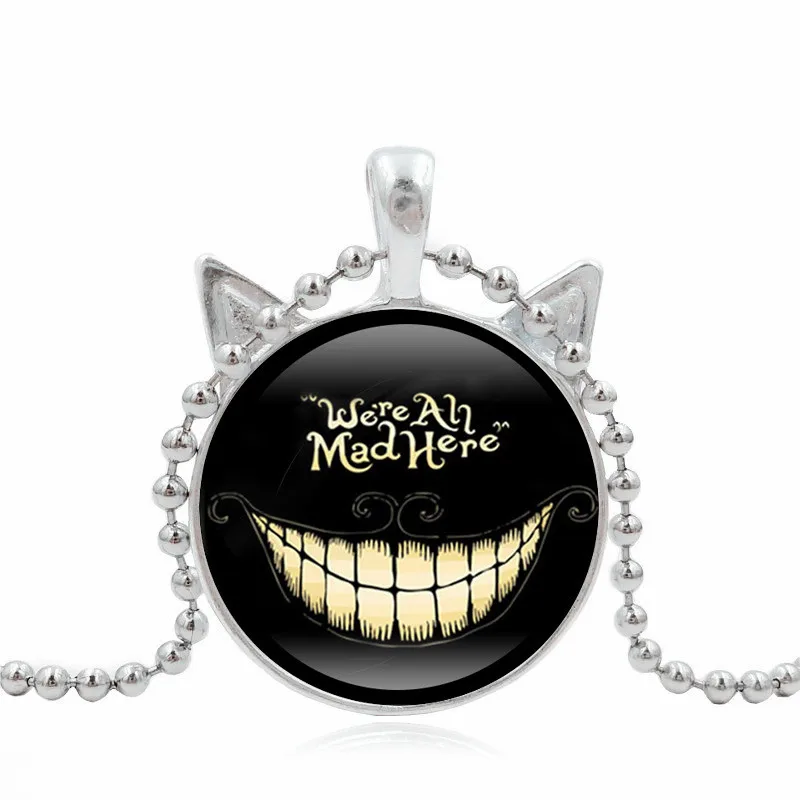 Ожерелья и подвески Алиса в стране чудес с изображением Чеширского кота