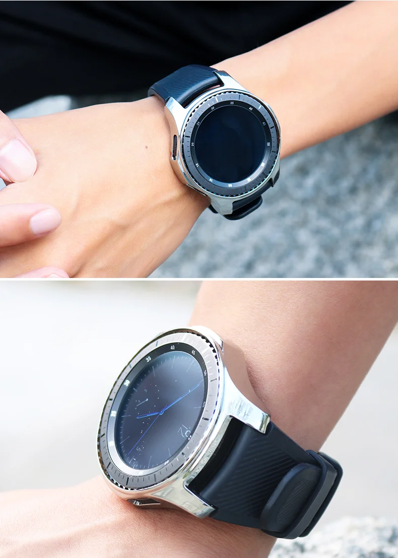 Чехол gear S3 frontier для samsung Galaxy Watch, 46 мм, 42 мм, ремешок, покрытие из мягкого ТПУ, универсальный защитный чехол, рамка