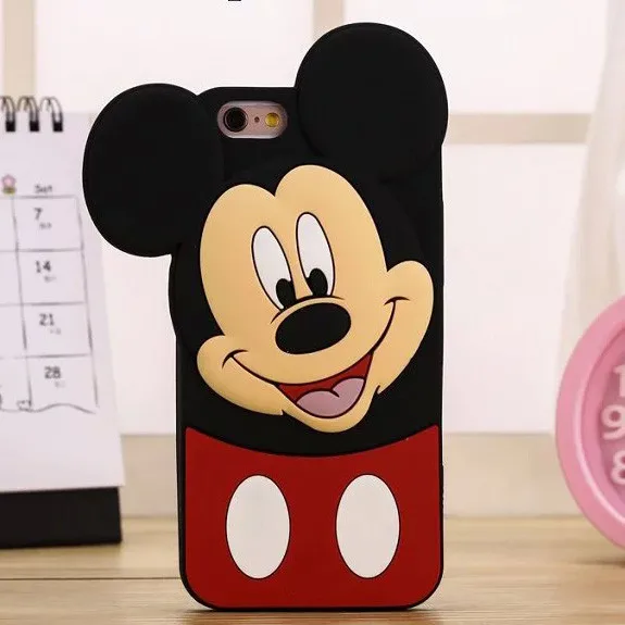 Силиконовый чехол с 3D милым рисунком Минни Микки чехол для iPhone 5 5S SE 5C 6 6s Plus X XR Xs Max 7 8 Plus чехлы для телефонов