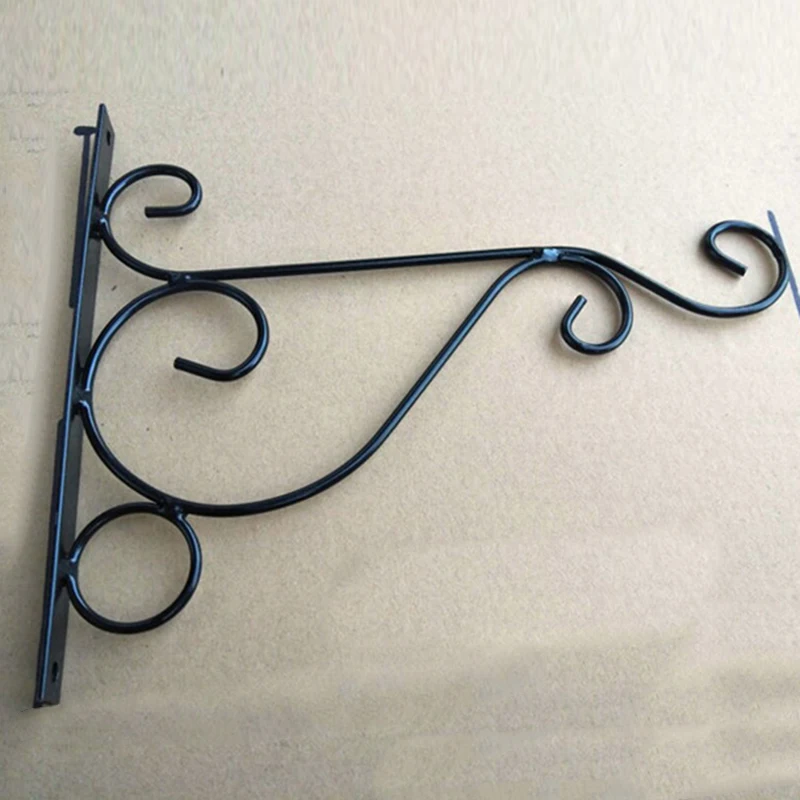 New 2x Metal Wall Hanging Bracket Art Plant Holder Hanger Hook Home Garden Kit | Дом и сад