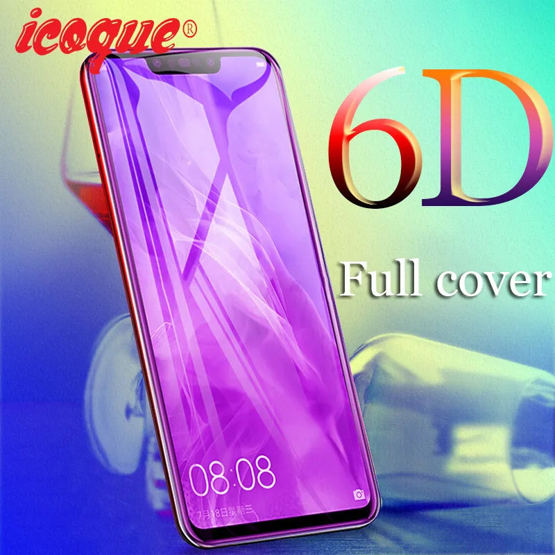 6D закаленное стекло для huawei P20 Pro P30 Lite Nova 6 3 3i 4 Honor V30 View 20 8X 7X 9 10 10i 20i защита