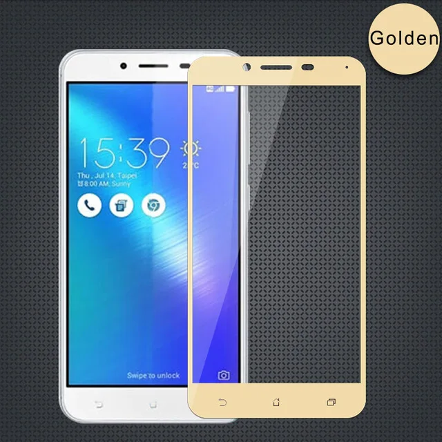 Gold ShuiCaoRen для Asus Zenfone 3 Max ZC553KL закаленное стекло 9H 3D полное покрытие экрана Взрывозащищенная защитная пленка для X00DD - Цвет: Gold