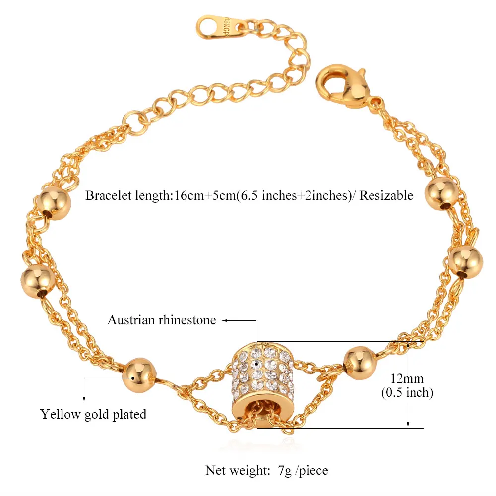 Новый браслет высокого качества красивый прозрачный горный хрусталь желтый