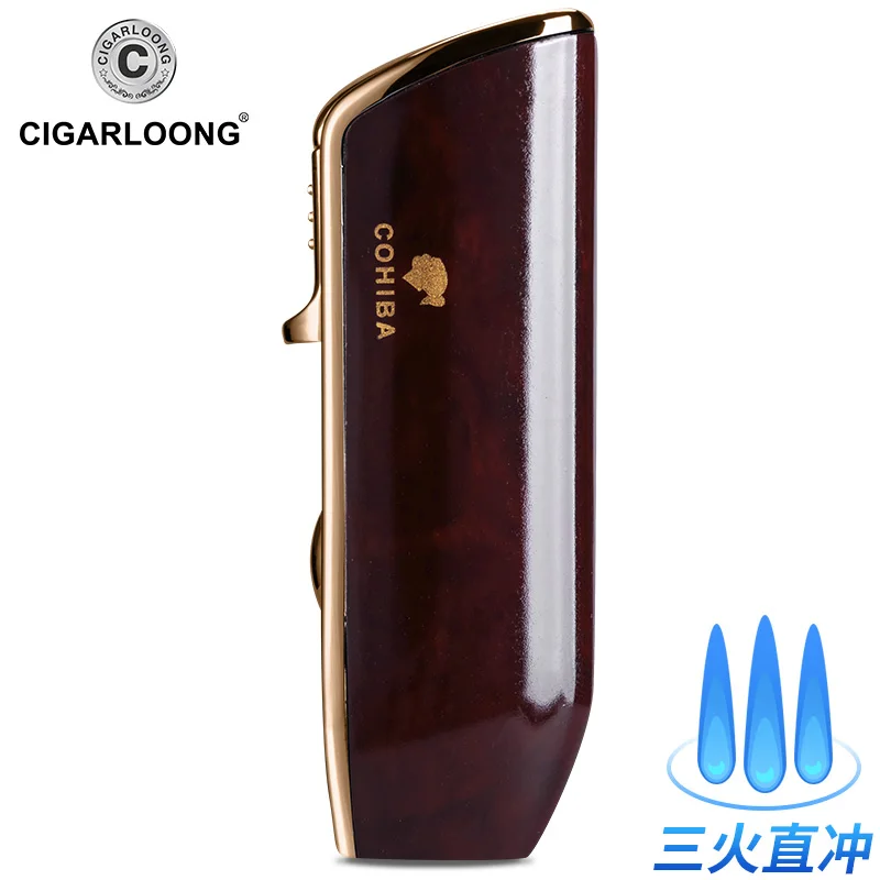 COHIBA 3 струи ветрозащищенная реактивная зажигалка с инфракрасным импульсом