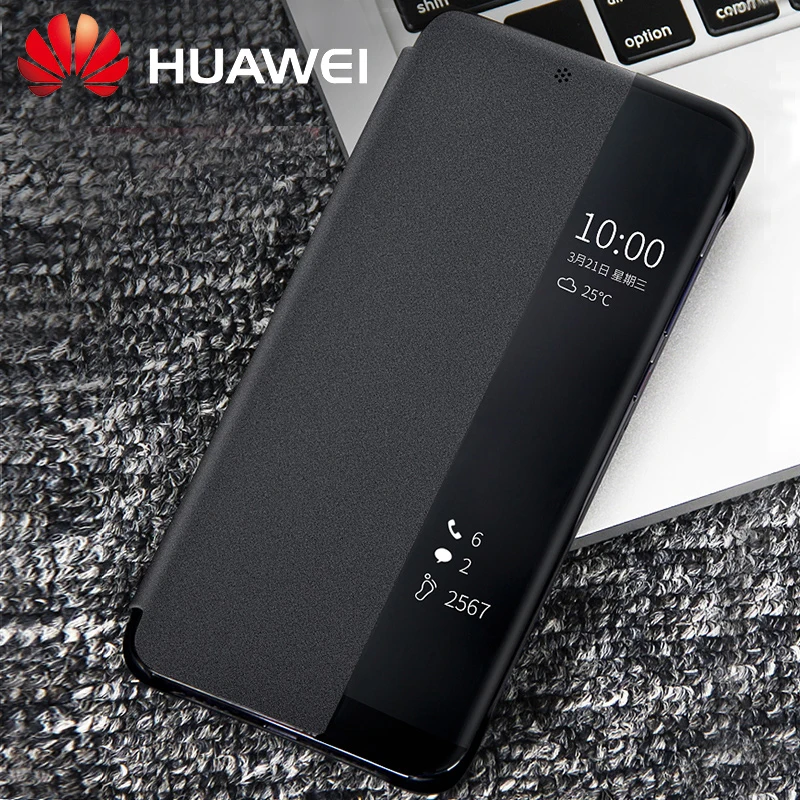Чехол для huawei P20 Pro, Официальный чехол с окошком для просмотра из искусственной кожи, флип-чехол для huawei P20, чехол для huawei P20 Pro, флип-чехол