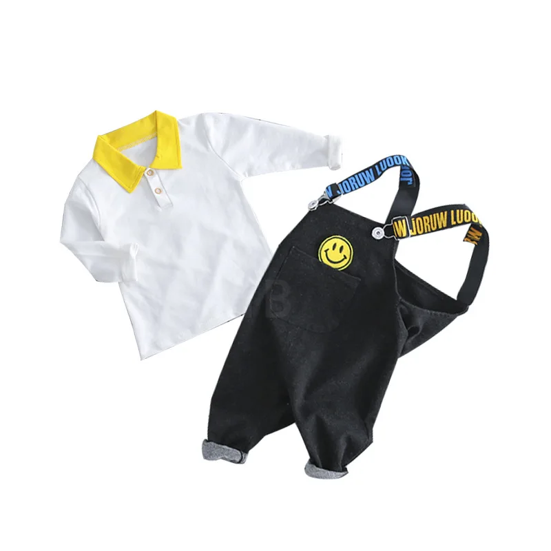 Mihkalev Toddler boy clothing set for baby clothes sets white shirts +pants kids boys 2pcs tracksuit children costume | Детская одежда