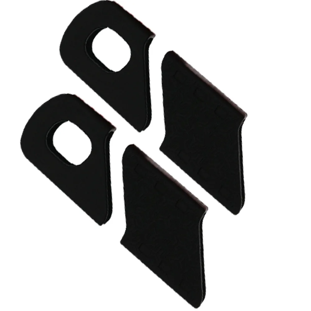 Черный Bicycle Arm Protector MTB Mountain Bike Crankset Cap Protector Silicone Bicycle Crank Boots Dust Proof Cover Bike Chain Set Boot - Цвет: Черный