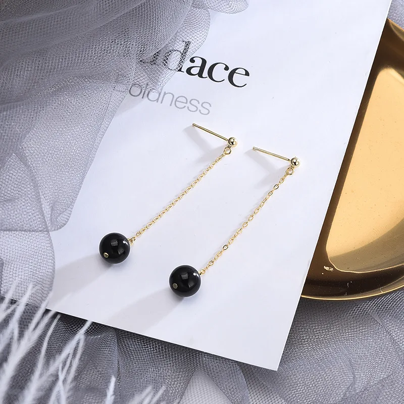 INALIS Новые Элегантные Шикарные Длинные цепи уха линии 925 стерлингового серебра