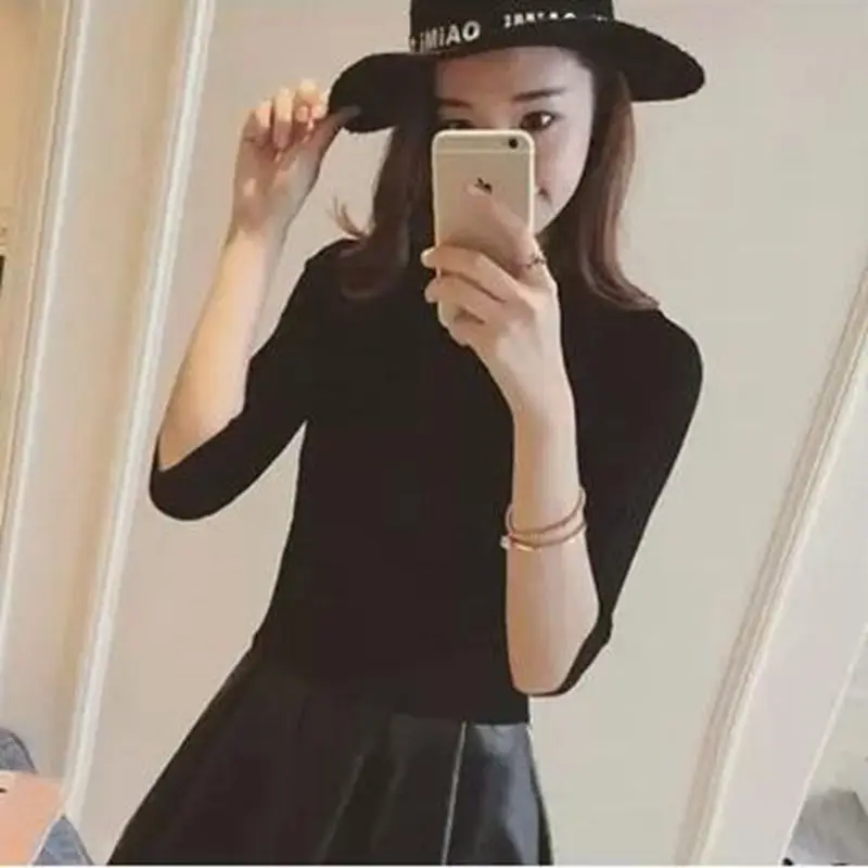 Специальное предложение новинка 2021 Женский хлопковый свитер Ohclothing с рукавом до