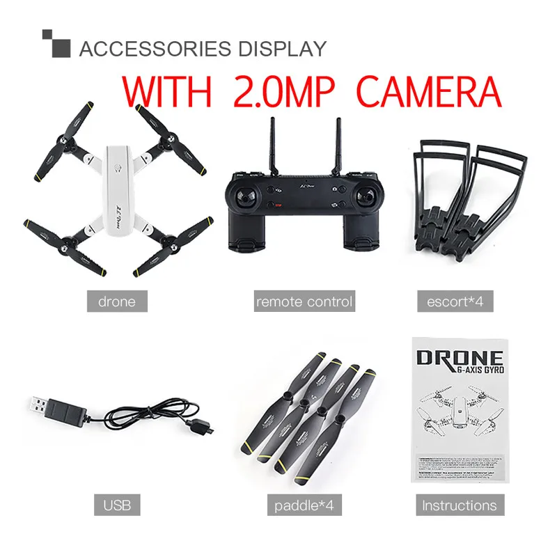 with 2.0MP Camera Двойная камера Smart Edition Drone SG700 с функцией захвата жестов 2,4 г 4CH FPV RC Quadcopter позиционирование следящий Вертолет игрушка - Цвет: with 2.0MP Camera