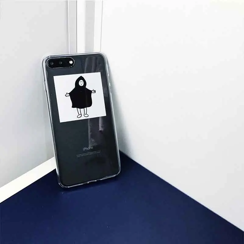 JIBAN в Корейском стиле плащ детский чехол для телефона Apple iphone X 6 6s plus 7 8 милые