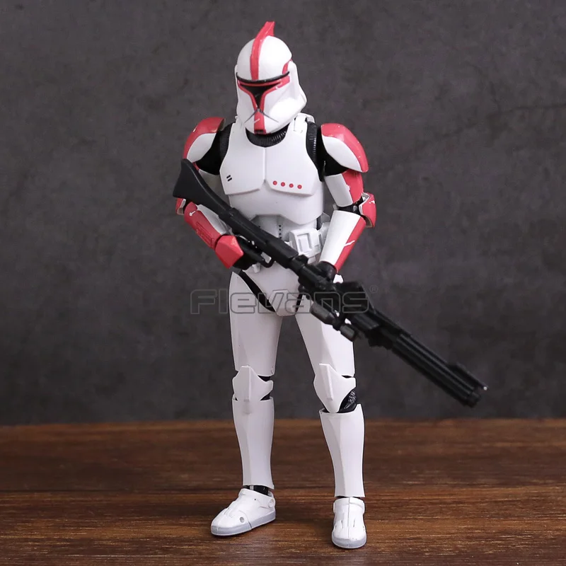 Звездные войны СВЧ Клон Trooper PHASE II/PHASE I капитан ПВХ фигурка Коллекционная модель игрушки