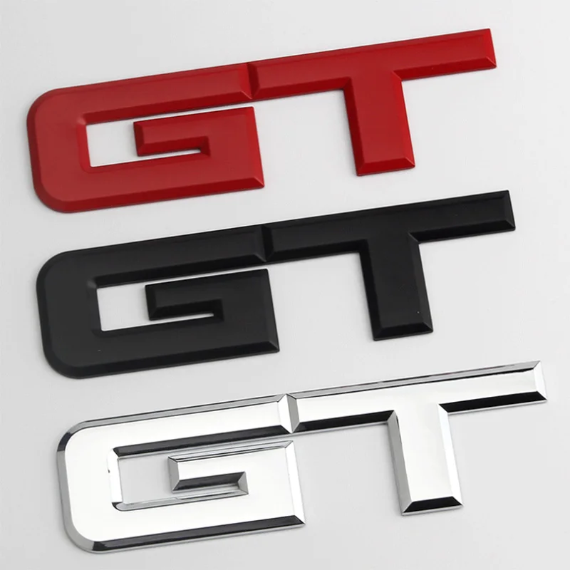 3d Gt Logo Car Sticker Fashion Car Decor Sticker For Ford Mustang Focus Mk 1 2 3 7 Mondeo Car Styling