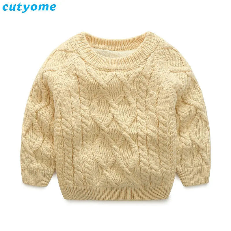 Дети Мальчики Свитера для девочек осенние теплые флисовые кардиганы Одежда