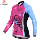 Женская дышащая одежда для велоспорта, с длинным рукавом, из X-TIGER-ного полиэстера, 100%