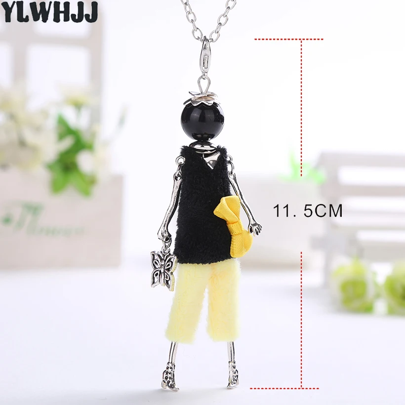 YLWHJJ новый дизайн кукольных ожерелий и кулонов для девочек модные украшения