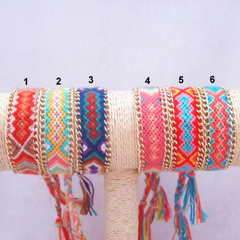 8 шт. плетеные браслеты из хлопка с вышивкой|friendship bracelets|chain braceletgirls bracelet |